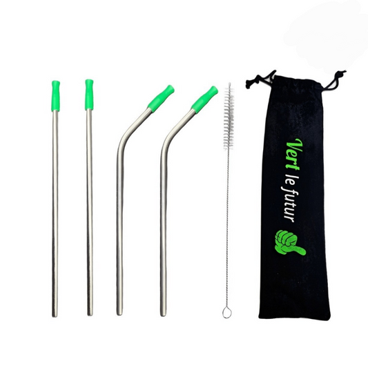 Ensemble de pailles en Acier inoxydable